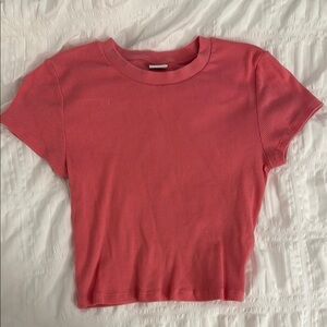 TNA -Women's Coral Ribbed Top